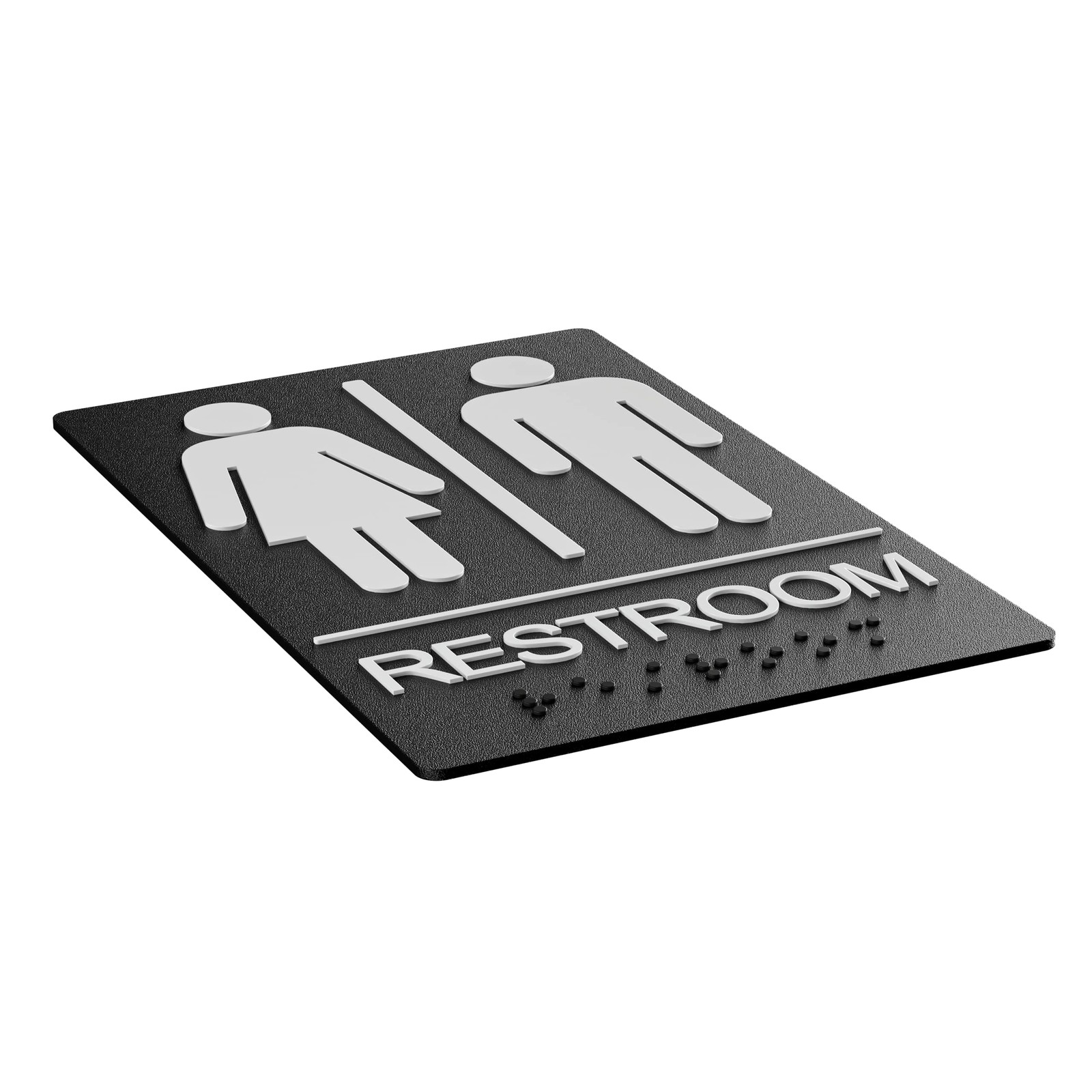 Unisex Bathroom Signs Restroom Sign For Business For Men And Women 9 By 6 Ada