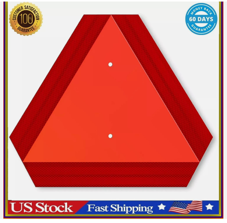 Slow Moving Vehicle Safety Sign,Slow Moving Vehicle Triangle Sign,Aluminum Grade