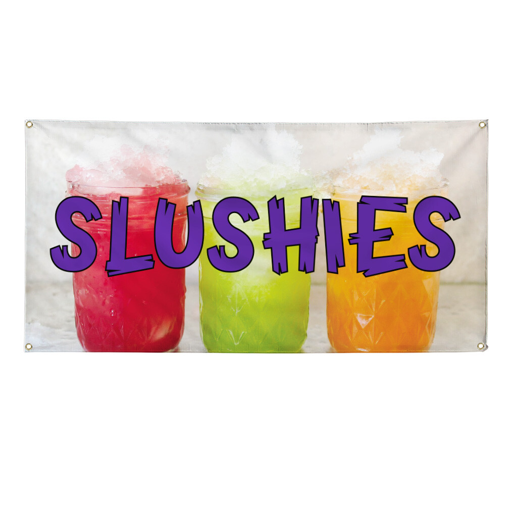 Vinyl Banner Multiple Sizes Slushies Outdoor Advertising Printing D Outdoor