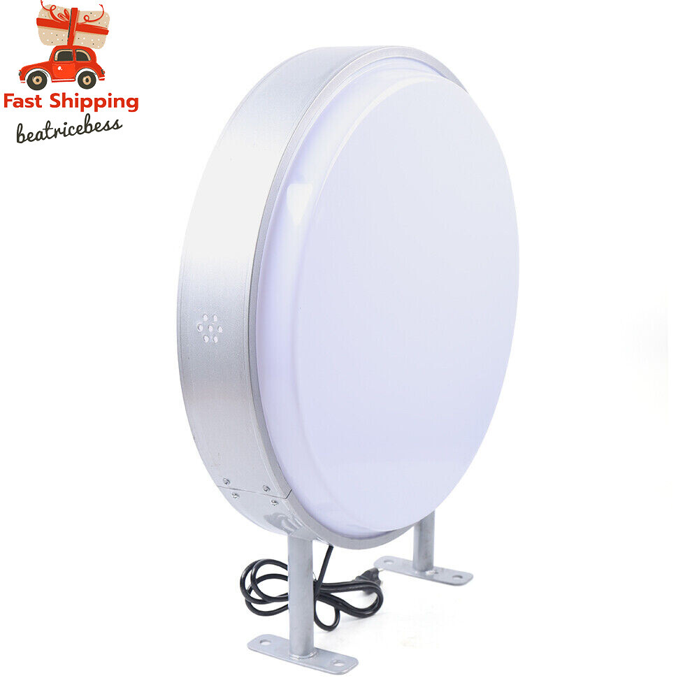 20″ LED Double Sided Round Light Box Outdoor Sign Advertising Projecting Light