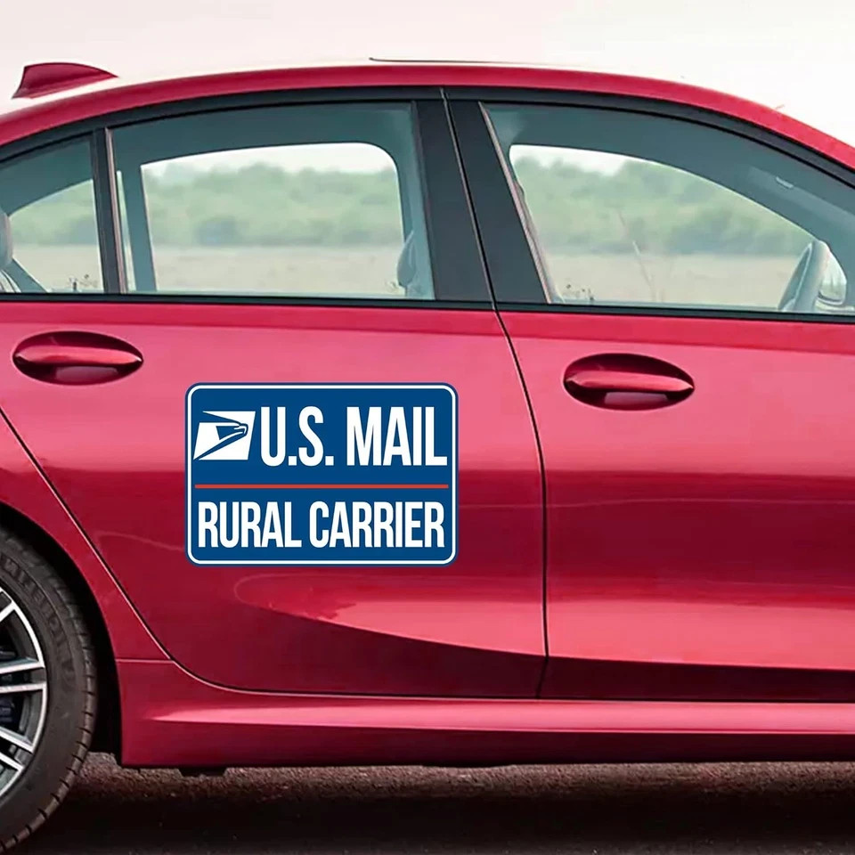Lumiere Tech 3 Pack Heavy Duty U.S. Mail Delivery Driver Magnetic Signs Rural De