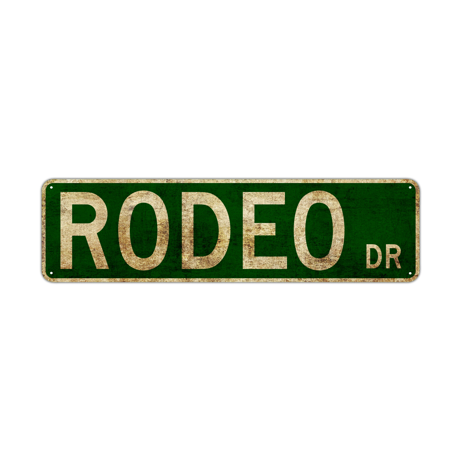 Rodeo DR Vintage Sign Street in California Garage Bar Club Décor Aluminum Sign
