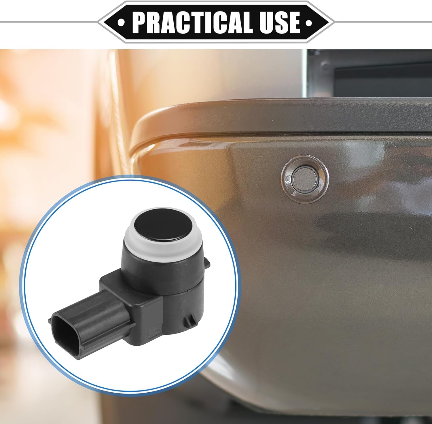 4 Pcs PDC Reverse Parking Assist Sensor Compatible for Cadillac Escalade…