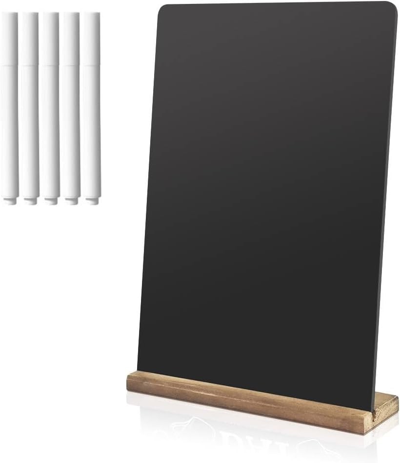 Double-Sided Tabletop Chalkboard Set Wooden Chalkboards Signs for Café Menus …