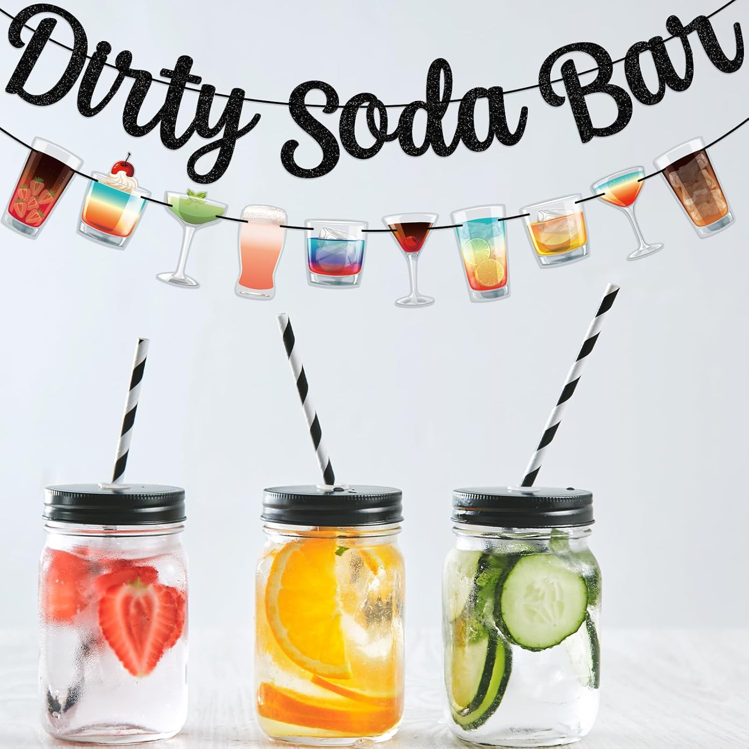 Dirty Soda Bar Banner – Dirty Soda Sign Party Decorations – Birthday/Baby Shower