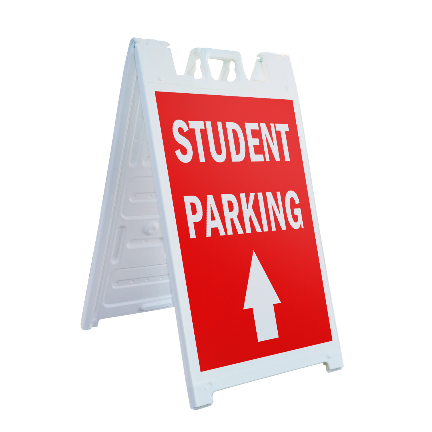 A-frame Sidewalk Student Parking With Up Arrow 24″ x 36″ Double Sided A-Frame Si