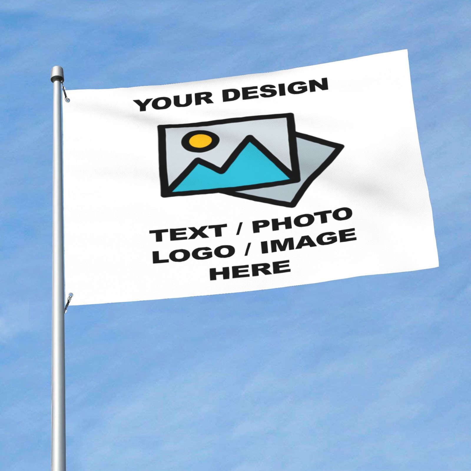 Custom Flag Personalized Flags – Print Your Own Logo Image Text USA