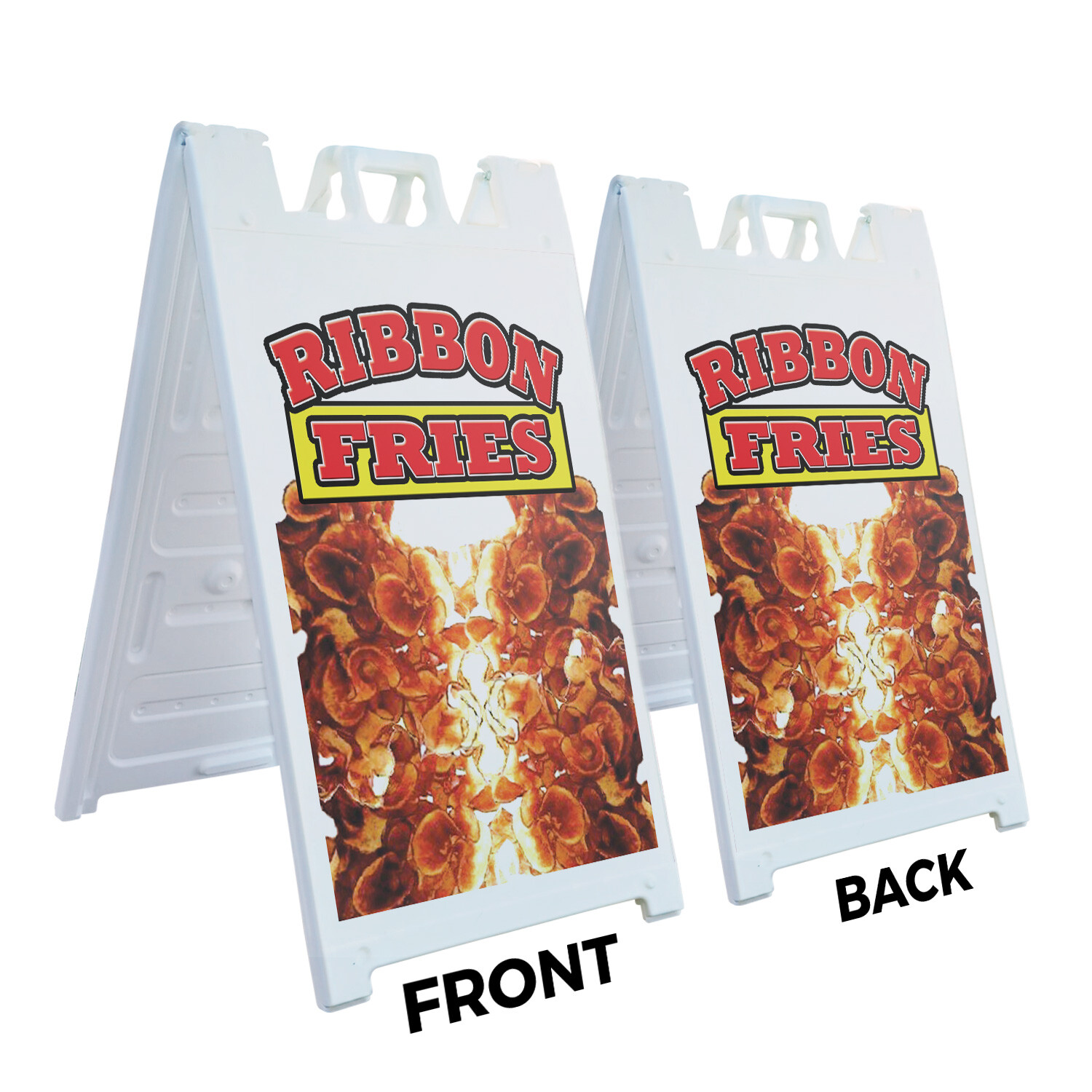 A-frame Sidewalk Ribbon Fries 24″ x 36″ Double Sided A-Frame Sidewalk Sign