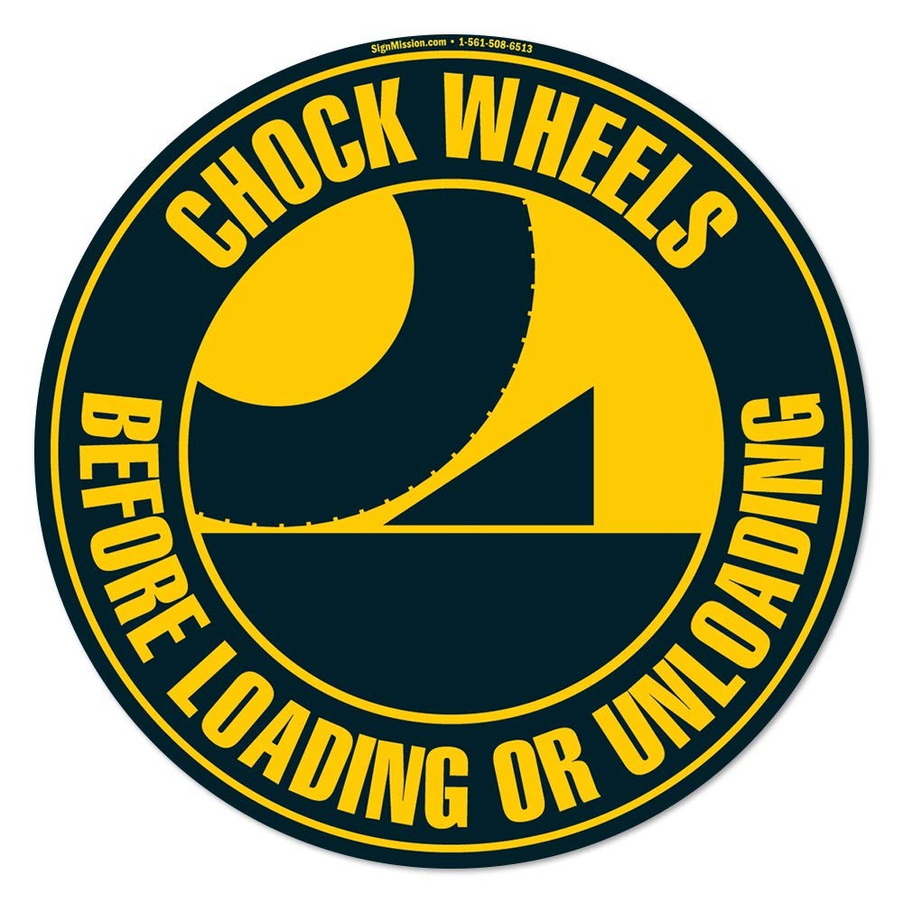 Signmission Chock Wheels Non-Slip Floor 6 Pack Of 16 Circle Vinyl Your Business