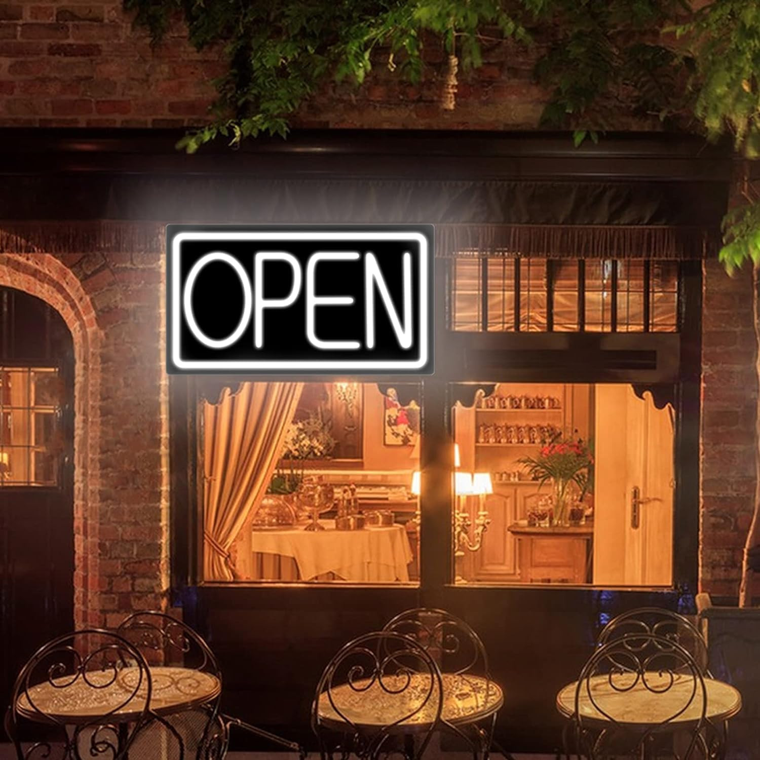 Ultra Bright LED Neon Open Sign for Storefronts – 32 Inch with ON/OFF Switch