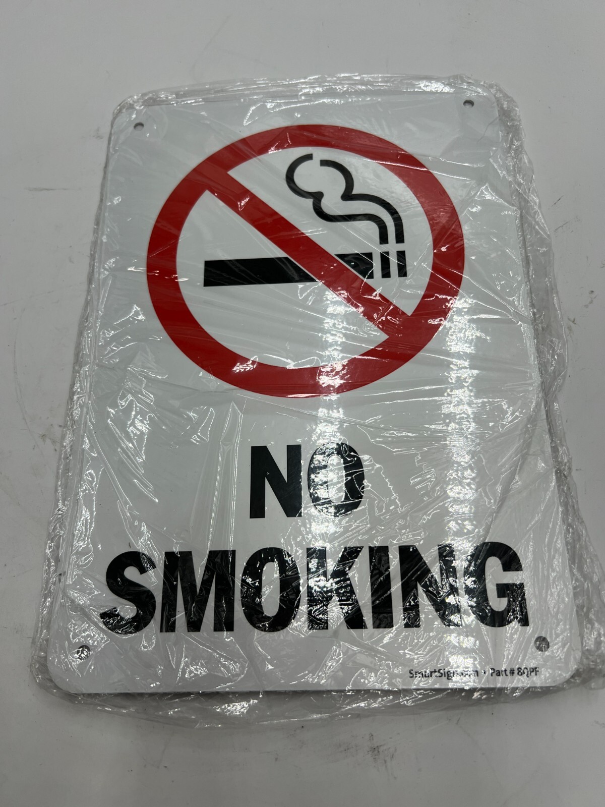 (QTY 6) SmartSign “No Smoking” With Graphic, U1-1017-NA_7x10