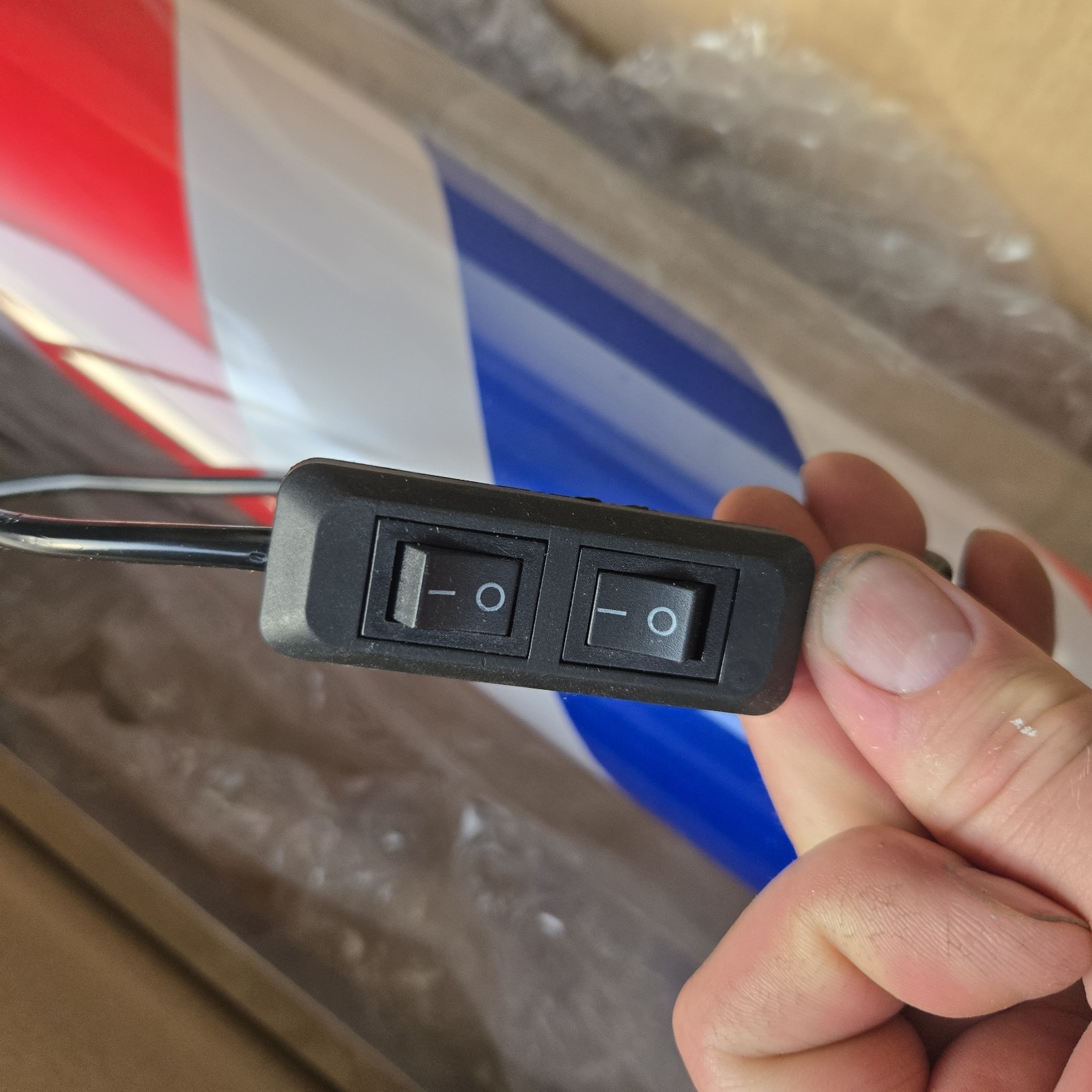 LED Rotating Barber Pole Light Red White Blue Shop Sign 220V New