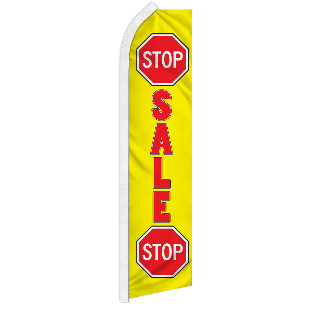 Stop Sale Stop Swooper Flutter Advertising Feather Flag Sale Flag Sale Here