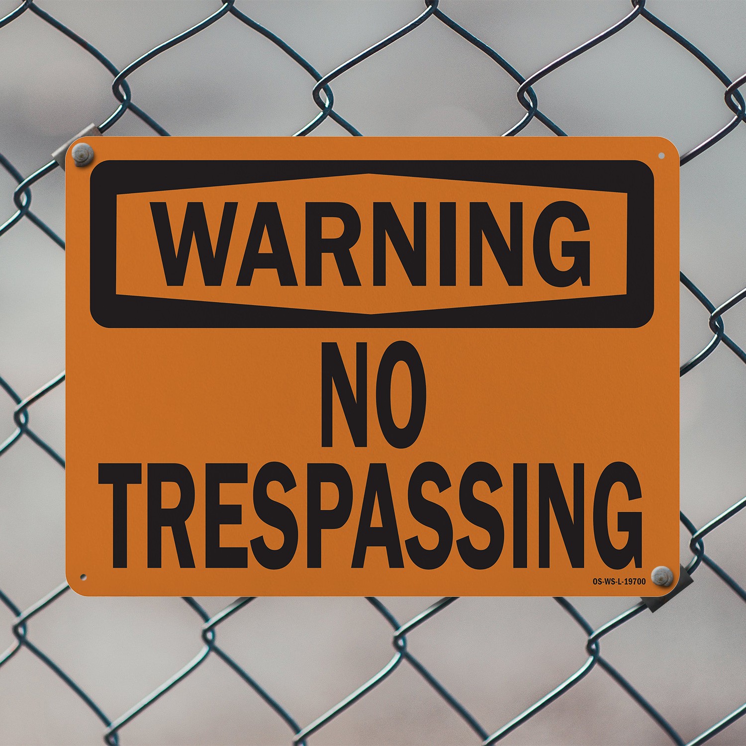 No Trespassing OSHA Warning Sign Metal, Plastic, Or Decal – 5 or 10 Pack