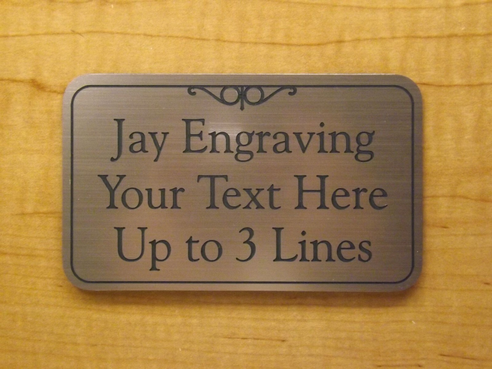 Custom Engraved Brushed Copper 3×5 Office Suite Wall Sign Business Personalized