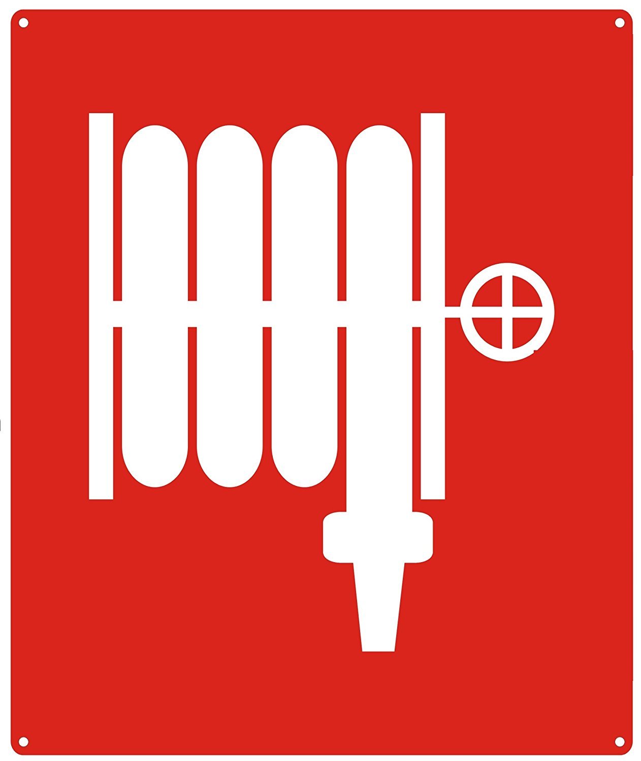 FIRE HOSE SYMBOL sign 10×12 Red Reflective !!!-REF24-1027