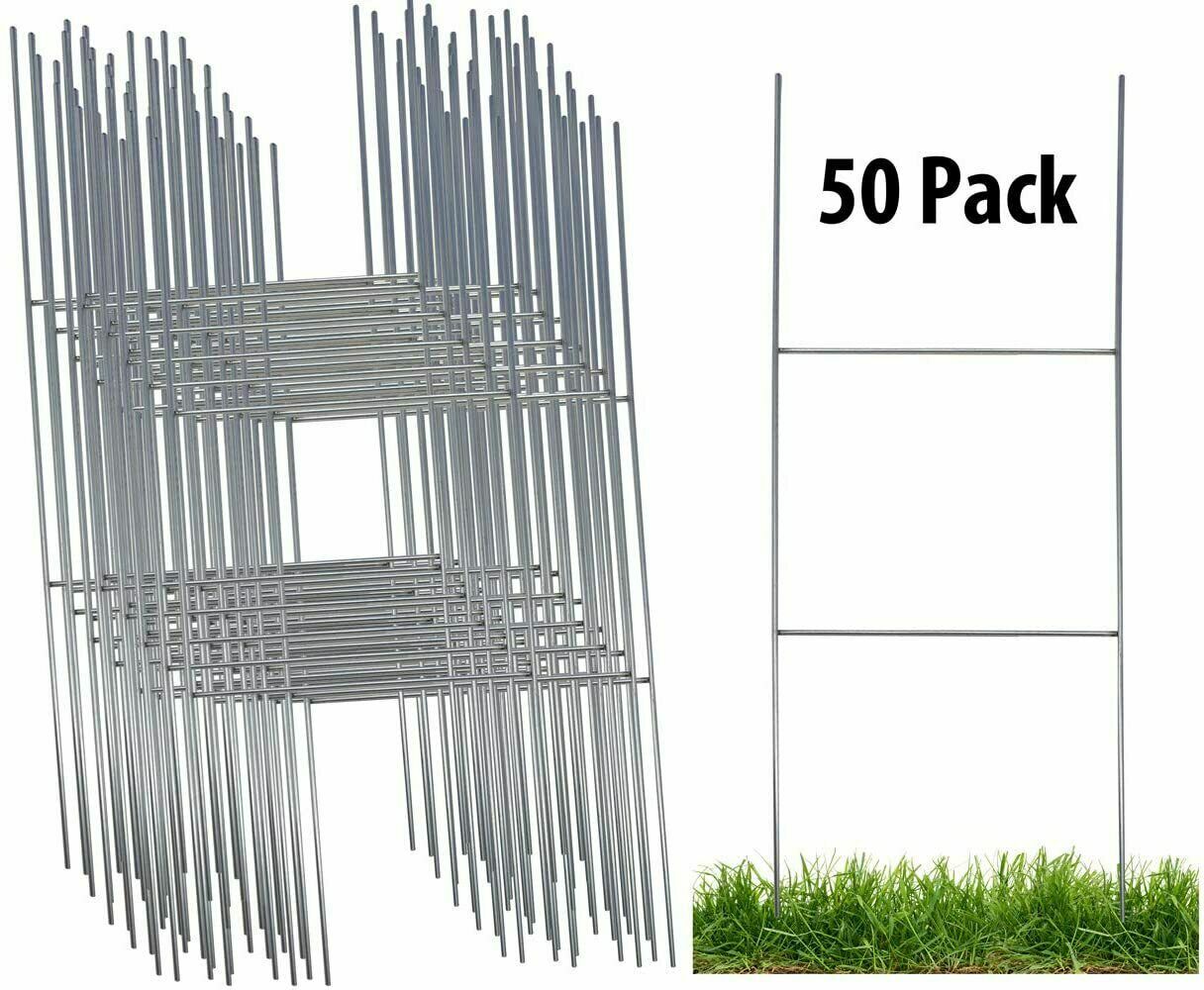 Metal H Frame Wire Step Stakes for Yard Signs 8×23 for Yard Signs (NO SIGN)