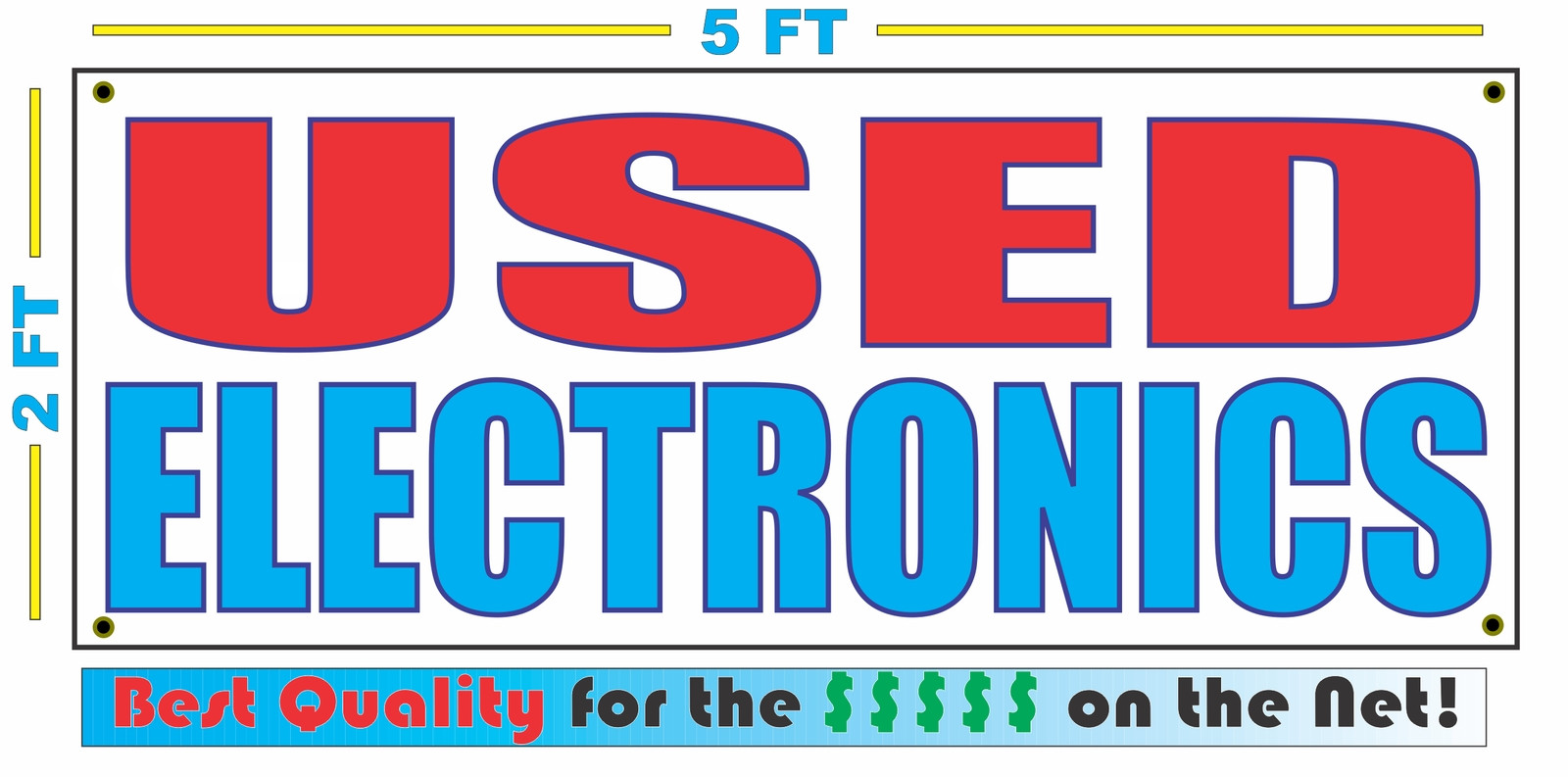 USED ELECTRONICS Banner Sign NEW