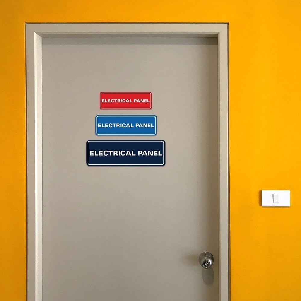 ABS Electrical Panel Wall Sign – Long-Lasting – Easy Install