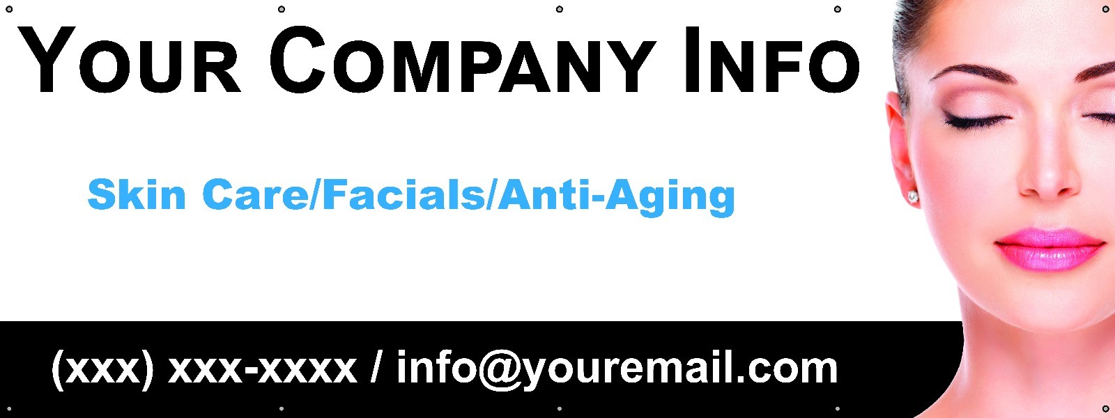 Medi Spa Banner 60″x156″ (5’x13′) Free Shipping/Customization