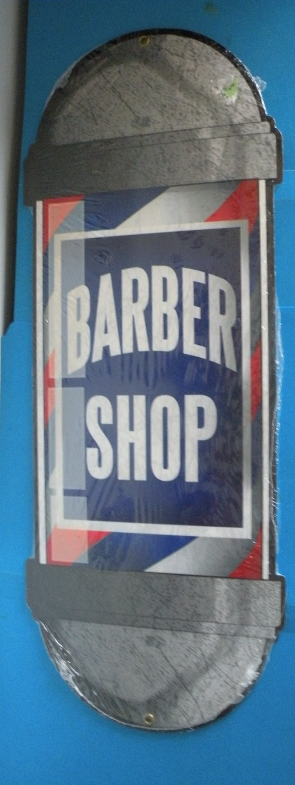 Barber Shop POLE WALL METAL TIN SIGN 24″ TALL 9″ WIDE man cave nEW k1
