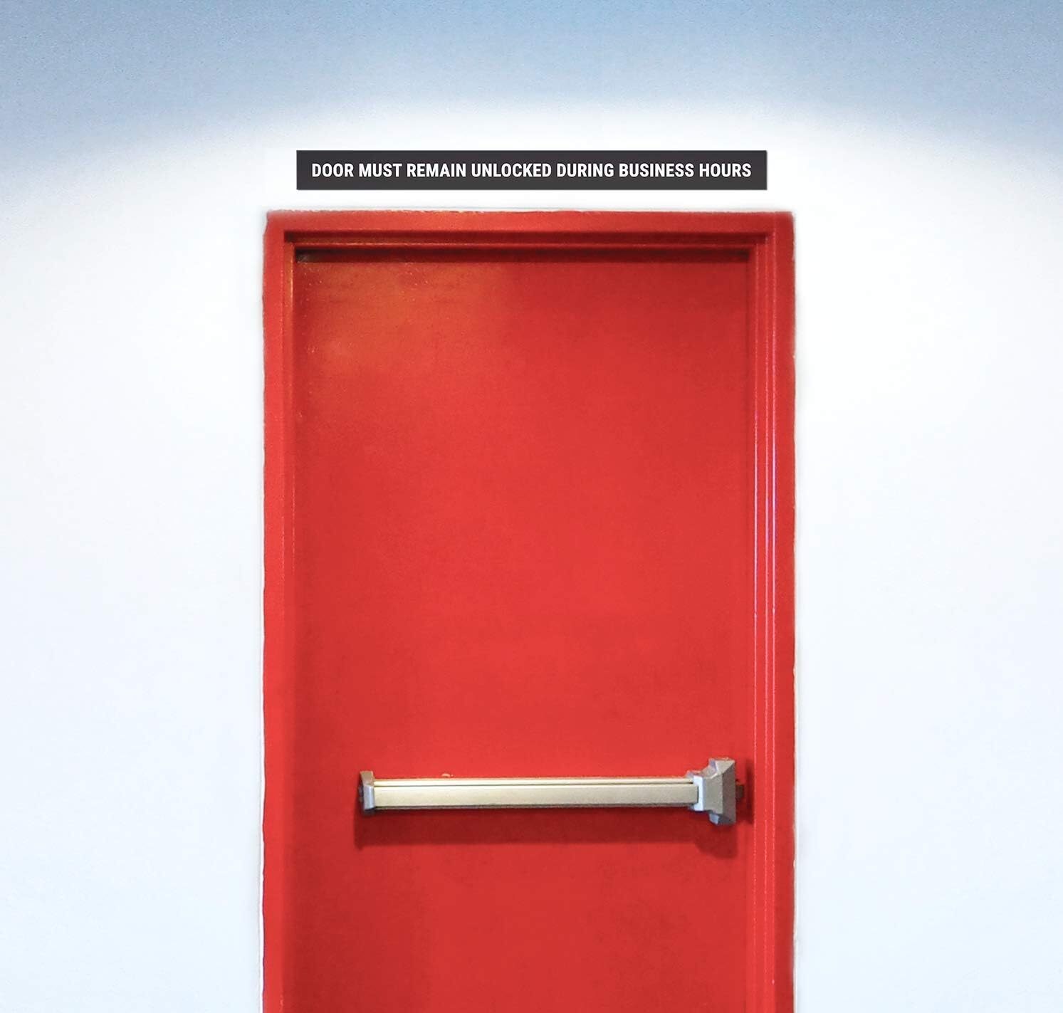 La Puerta Debe Permanecer Desbloqueada Durante El Horario Comercial Etiqueta …