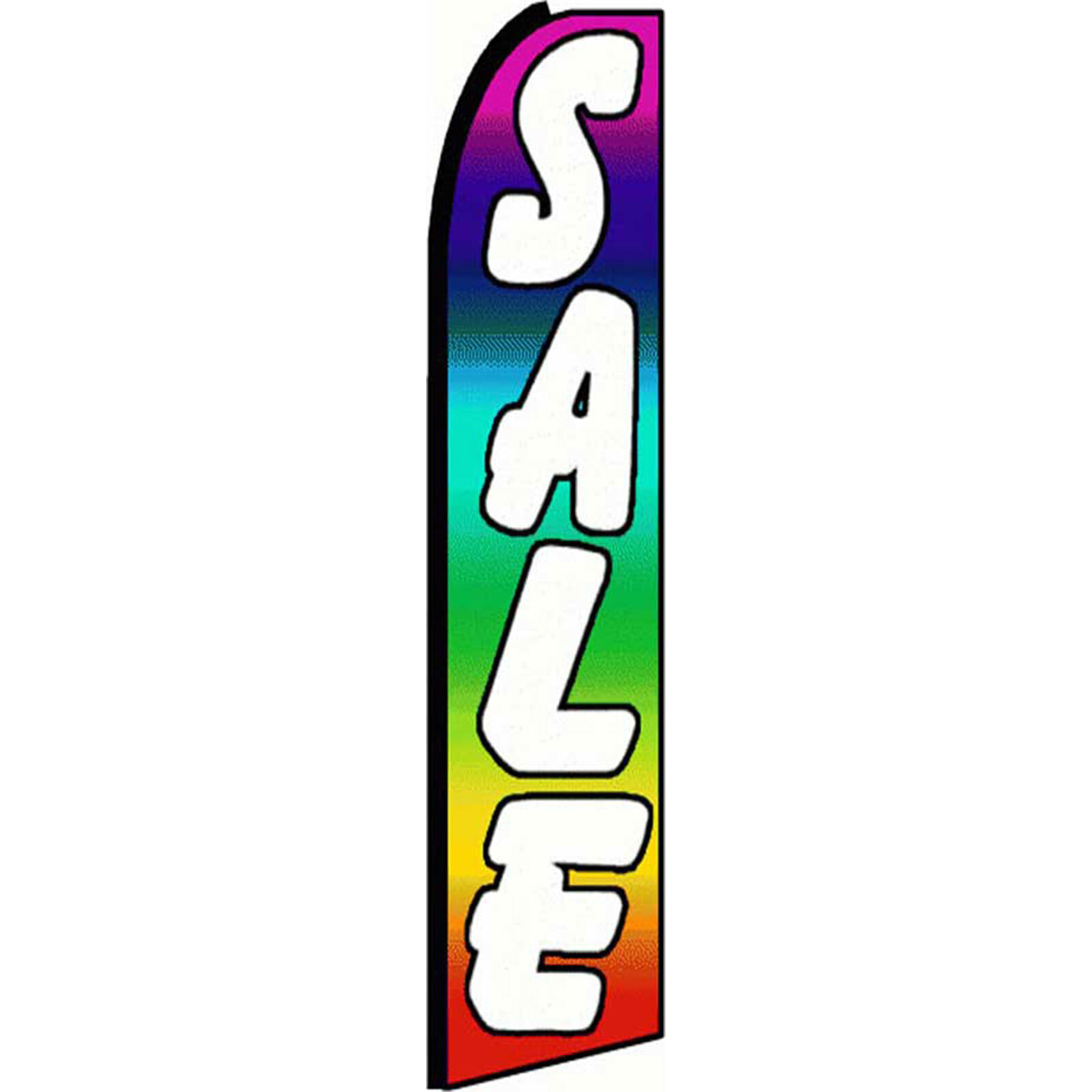 Sale Multi Color 3 ft X 11 1/2 ft Swooper Flag (Hardware Sold Separately)