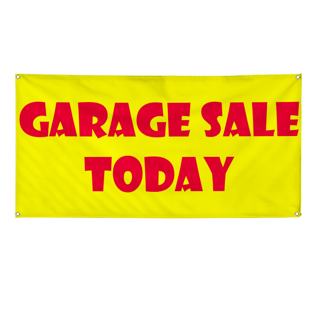 Vinyl Banner Multiple Sizes Garage Sale Today Business Business Outdoor