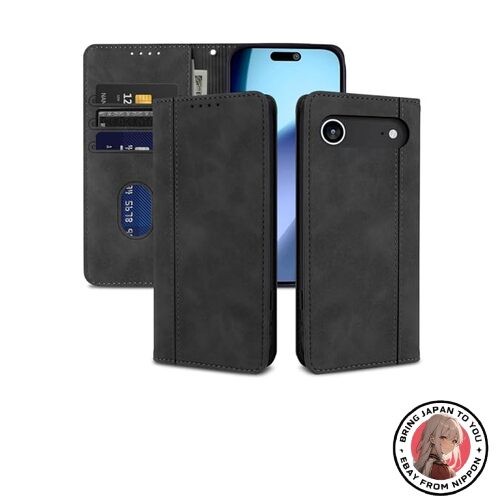 New laddutoi iPhone 17 Air Case Lightweight Thin PU Leather Magnetic Card Slots