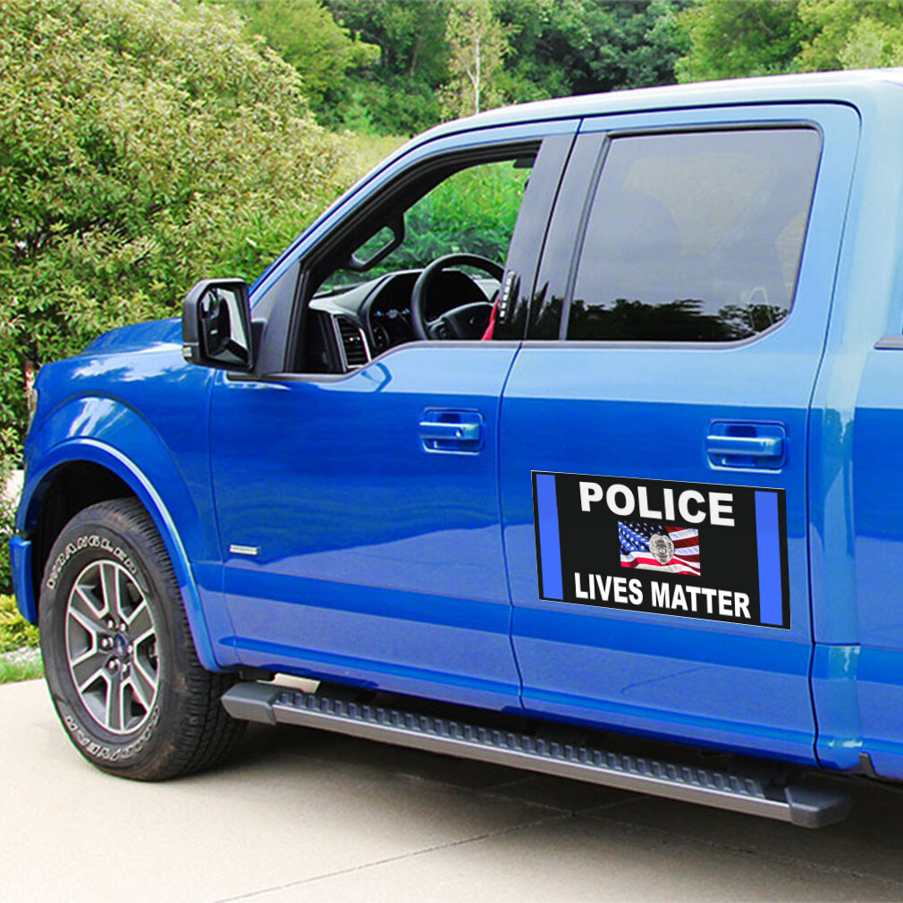 Car Magnet Set of 2 Police Lives Matter Support Police Industrial Sign
