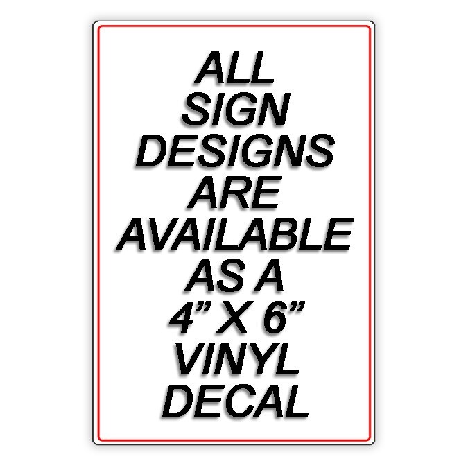 No Smoking Or Vaping Metal Sign Or Decal 6 SIZES in this area warning SNS013