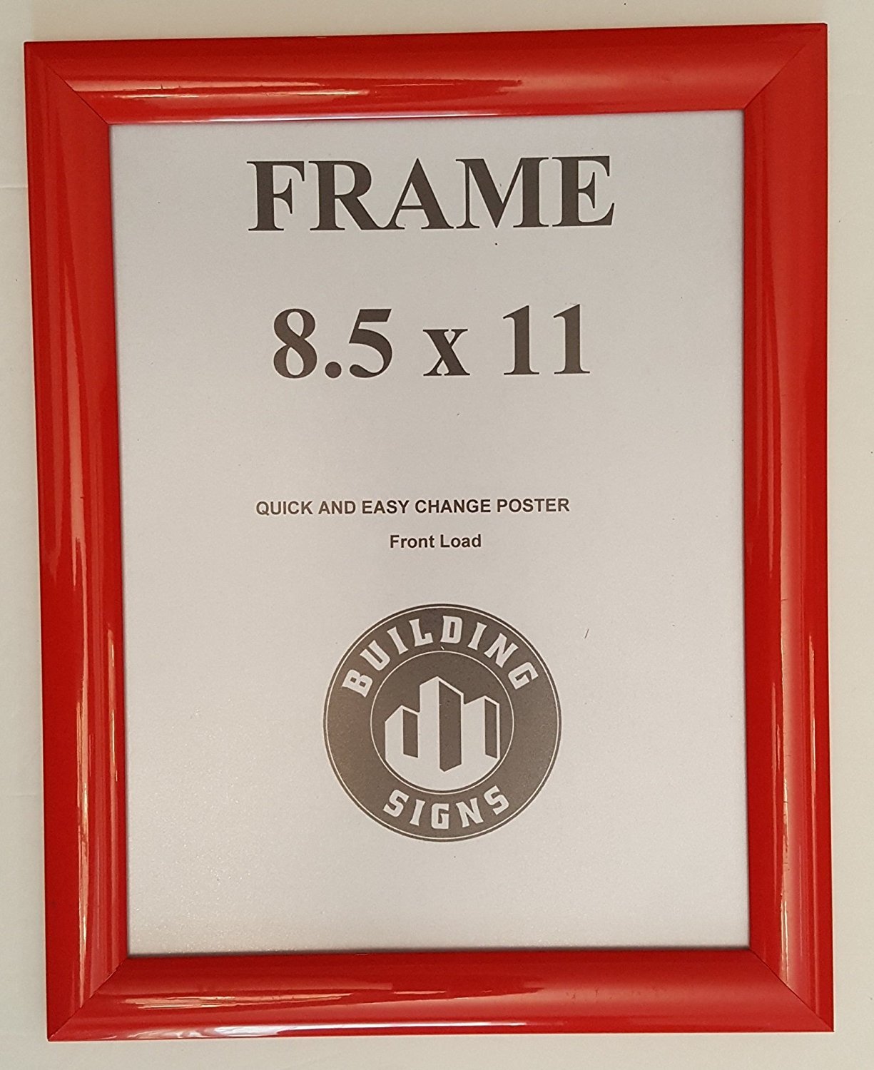 Red Snap Poster Frame Picture Frame notice frame 8.5 x 11 Front Load Easy Open
