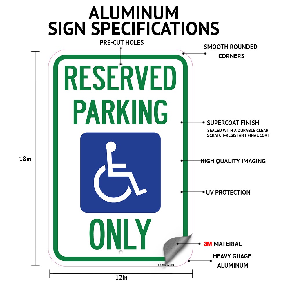 Private Road No Thru Traffic Sign Heavy Gauge Aluminum Parking Sign