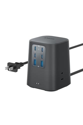 Anker 9-in-1 100W Charging Station [USB Tap/Power Tap/3 AC Outlets/4 USB-C