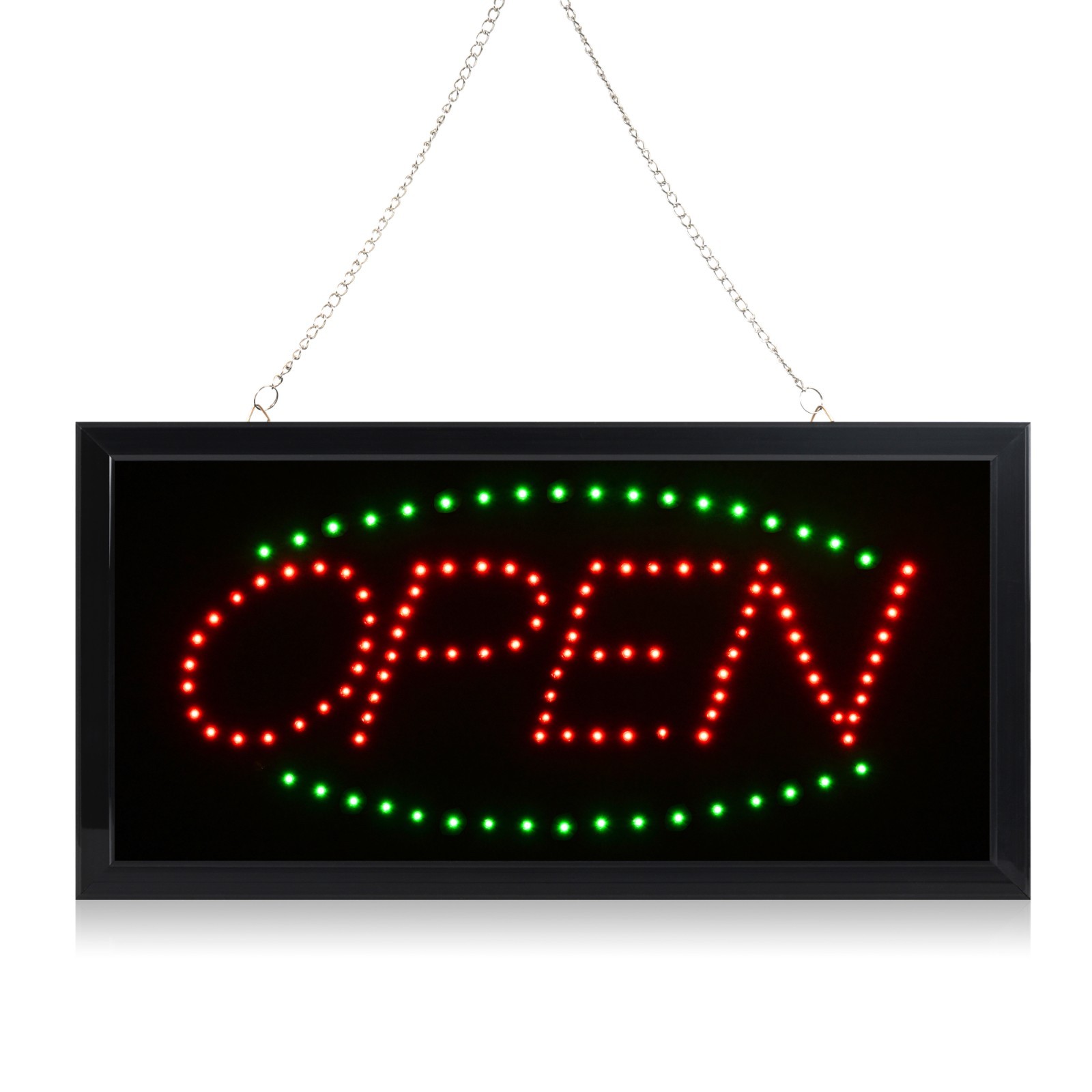 Ultra Bright OPEN LED Sign, Energy Efficient Window Display Light, 19×10