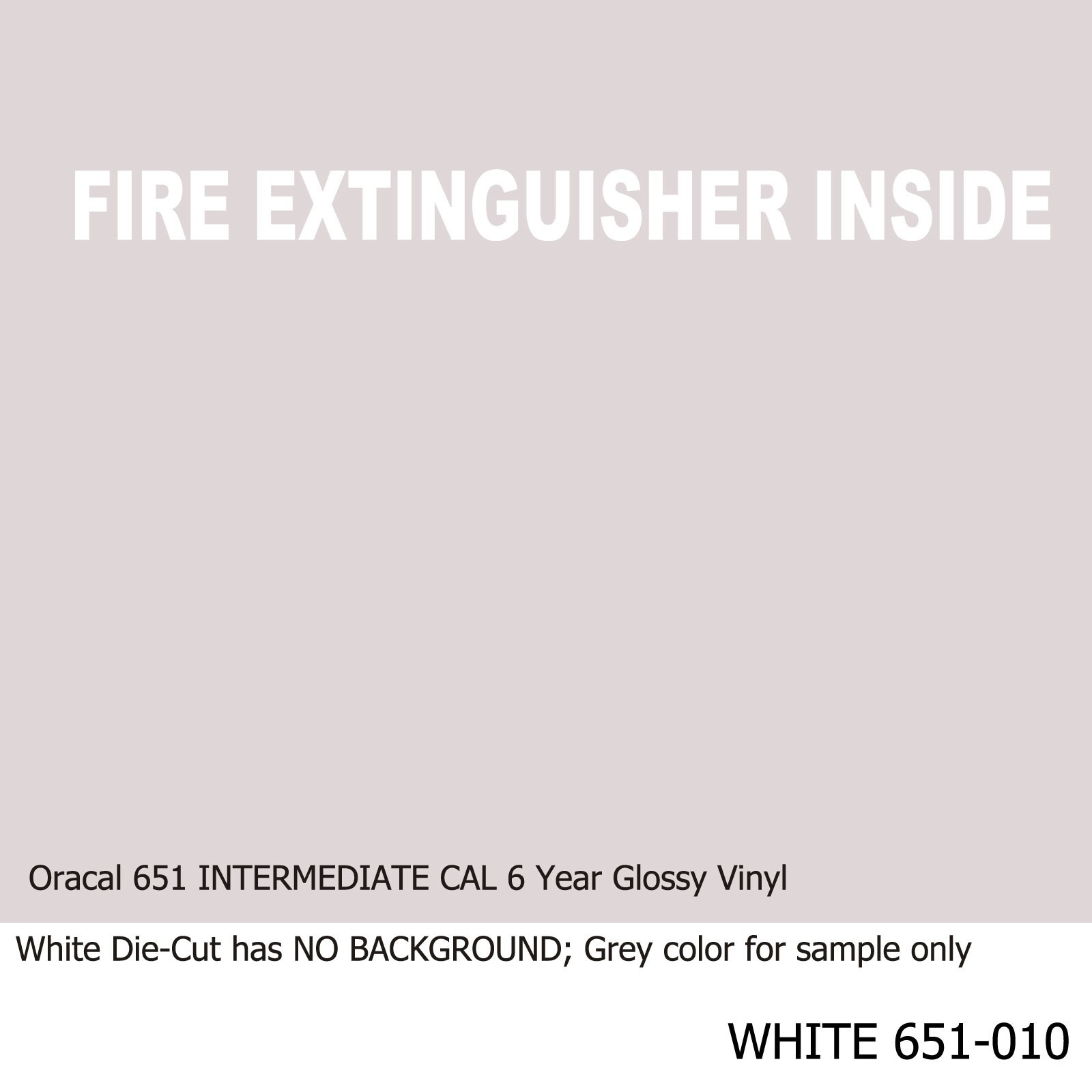 Fire Extinguisher Inside Vinyl Decal Sticker Business Sign 12 in x 1 in 9 Color