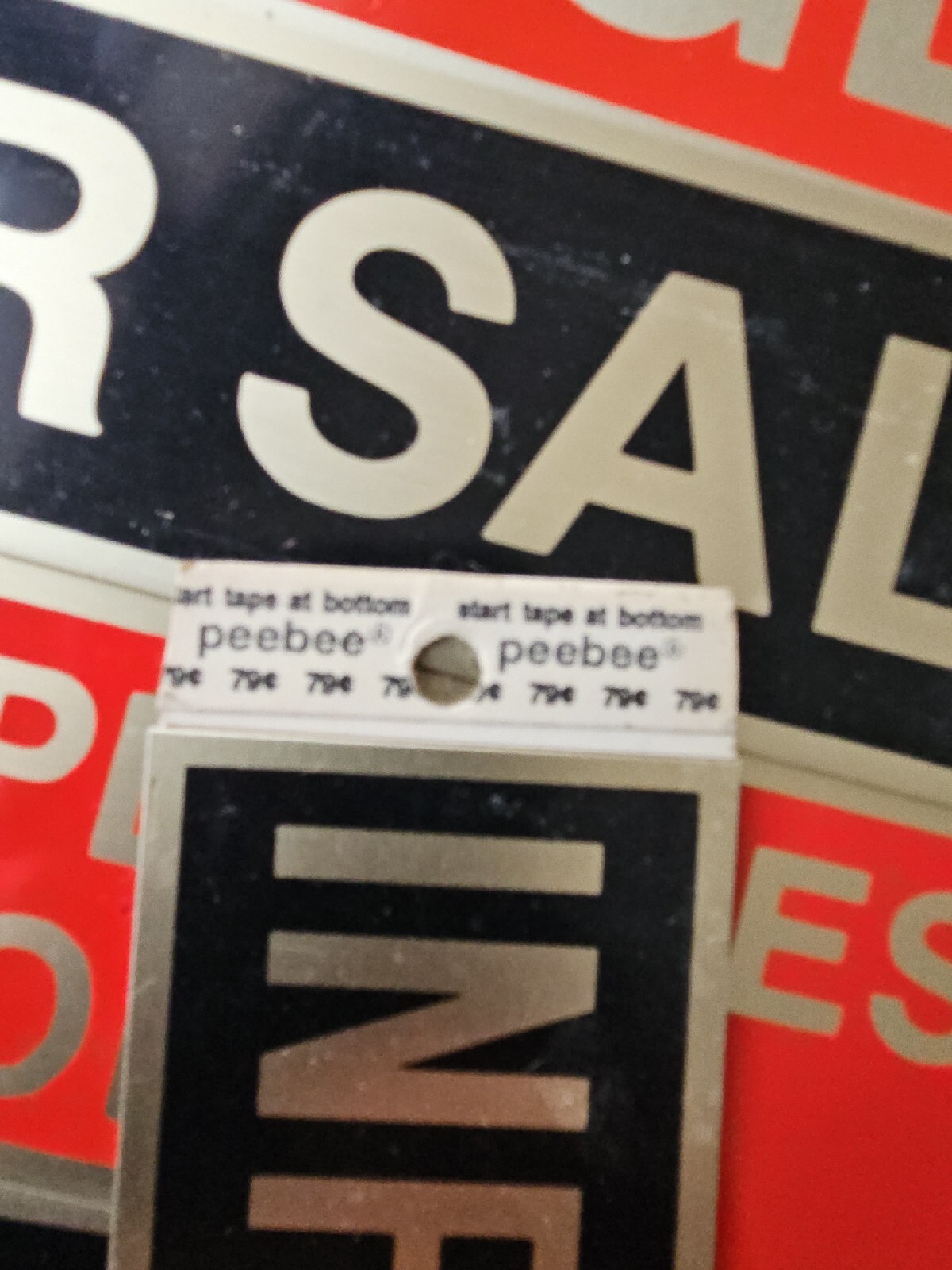 Metal Sticky Adhesive Backing Office Industrial Business Walk In Push (42) Signs