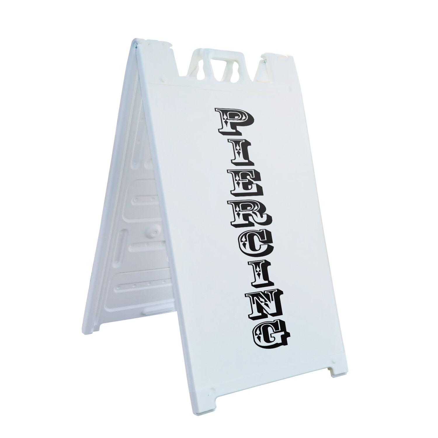 A-frame Sidewalk Piercing Vertical 24″ x 36″ Double Sided A-Frame Sidewalk Sign