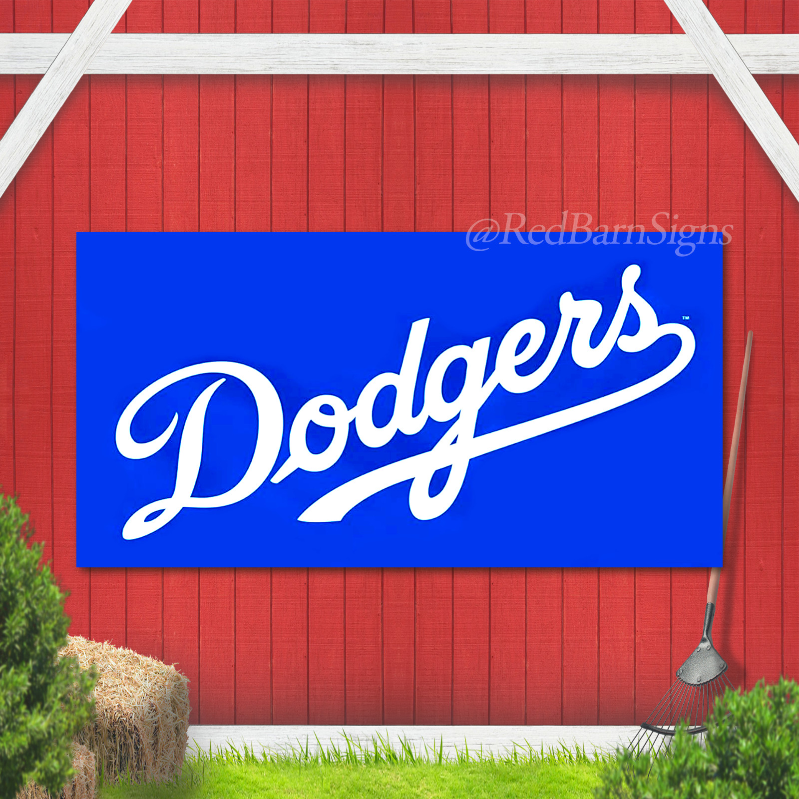 LA Dodgers Flag Banner Logo Baseball W Grommets Fast FREE Shipping