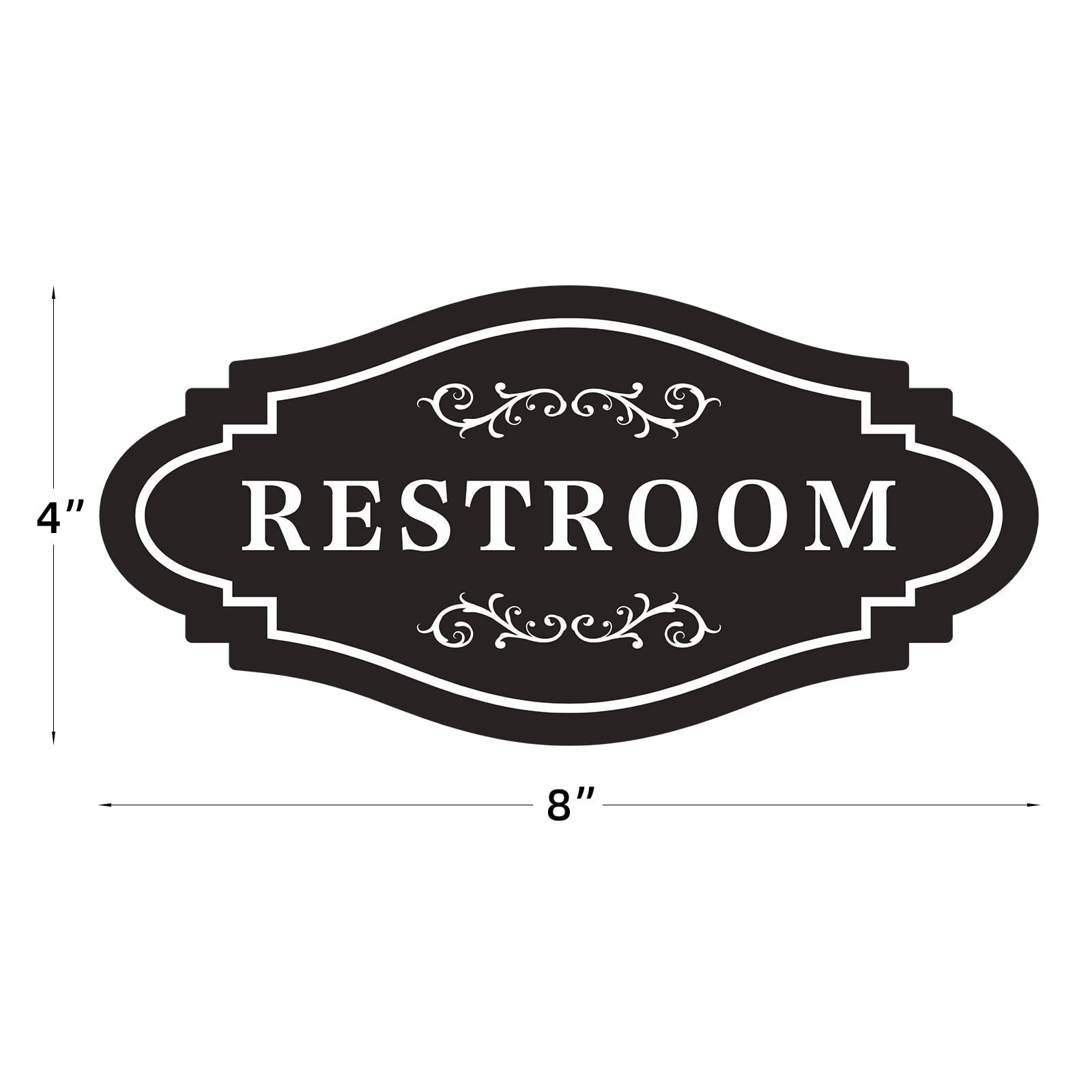 FXRN Restroom Sign,restroom signs for business,restroom sign for home,unisex …