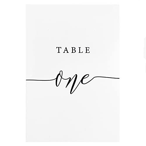 Table Number Cards 1-30 for Wedding, Anniversary, Birthday, Bridal Shower Par…