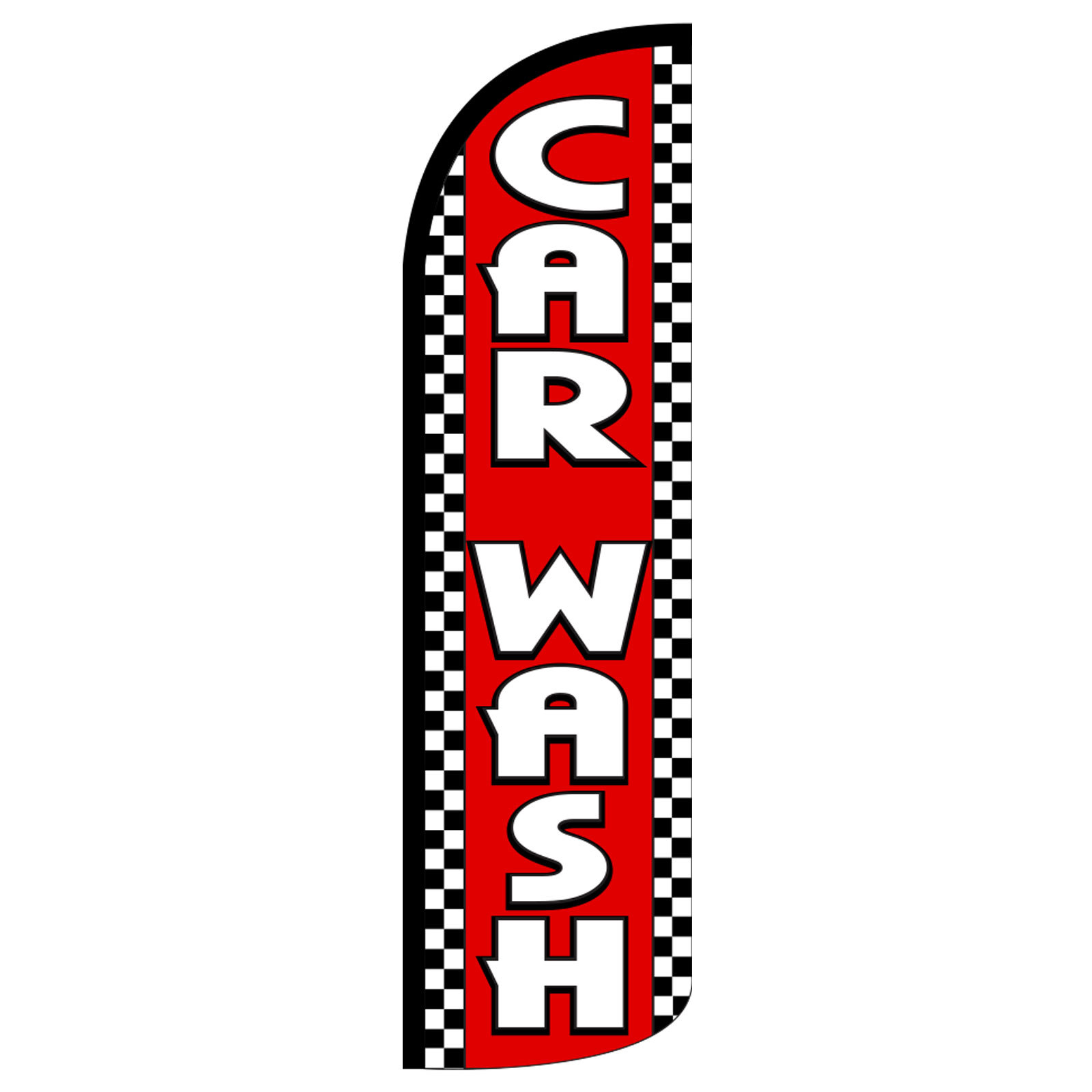 30% Wider SUPER SWOOPER CAR WASH Flutter Feather Flag Sign Blade Banner