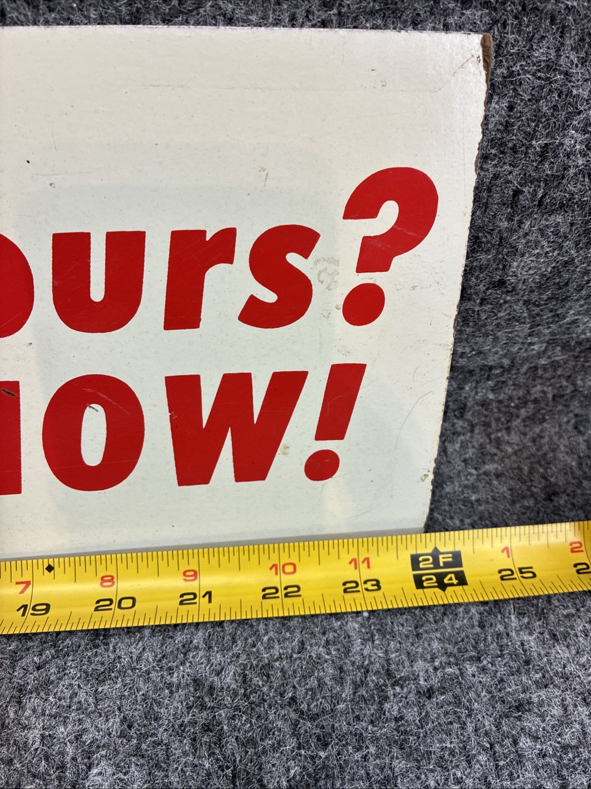 Sold Call Us Now 5.75″x24″ Real Estate Sign Rider Topper 2 Sided Red/White Resin
