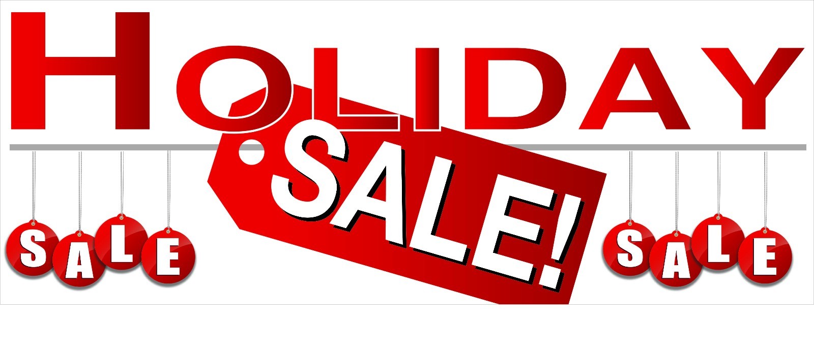 Holiday Sale Banner 60″x156″ (5’x13′) Free Shipping/Customization
