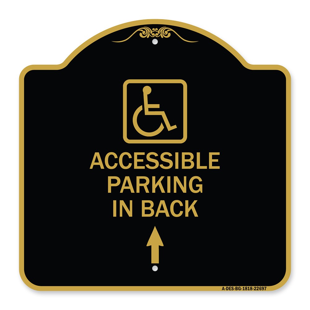 With NY – Approved Isa Symbol Accessible Parking on Up Arrow (With Graphic)
