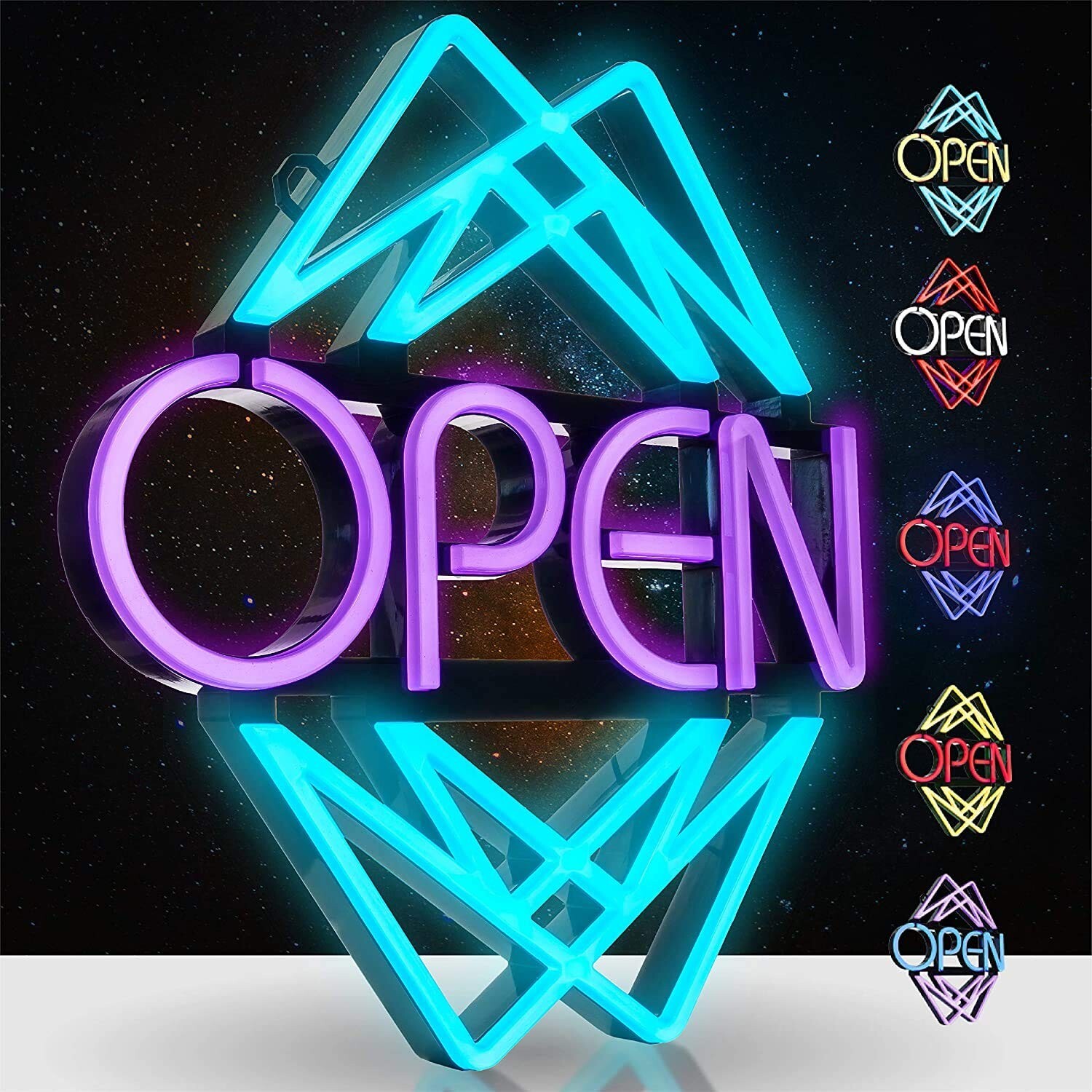 Open Sign by Element Lux – 49 Color Combinations, Stand Out! – Neon LED Open …