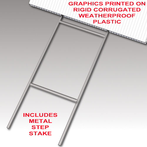STORE FOR RENT 18×24 Yard Sign WITH STAKE Corrugated Bandit USA BUSINESS LEASE