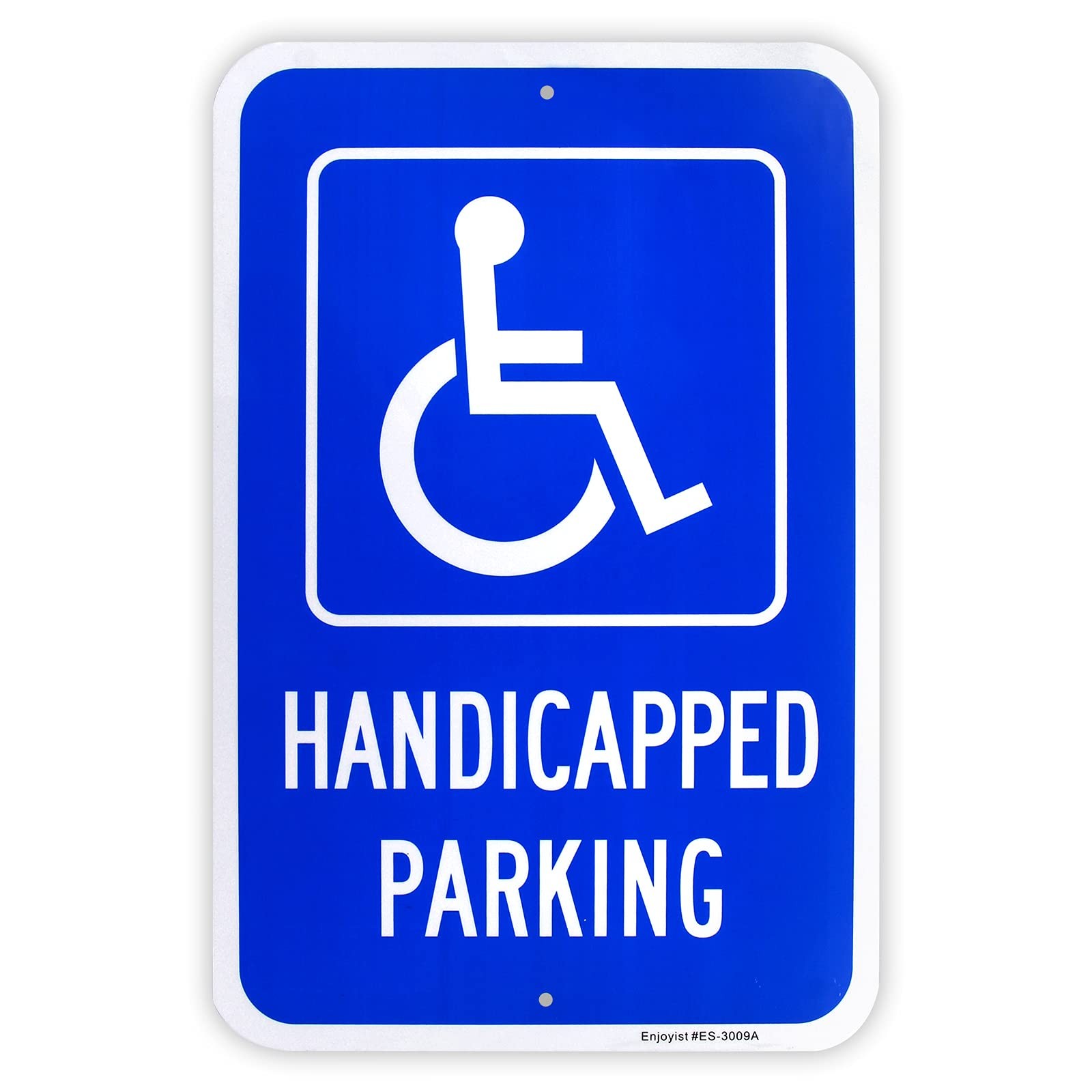 Large Handicap Parking Sign, Handicapped Sign, 18″x 12″ .040 Rust Free Alumin…