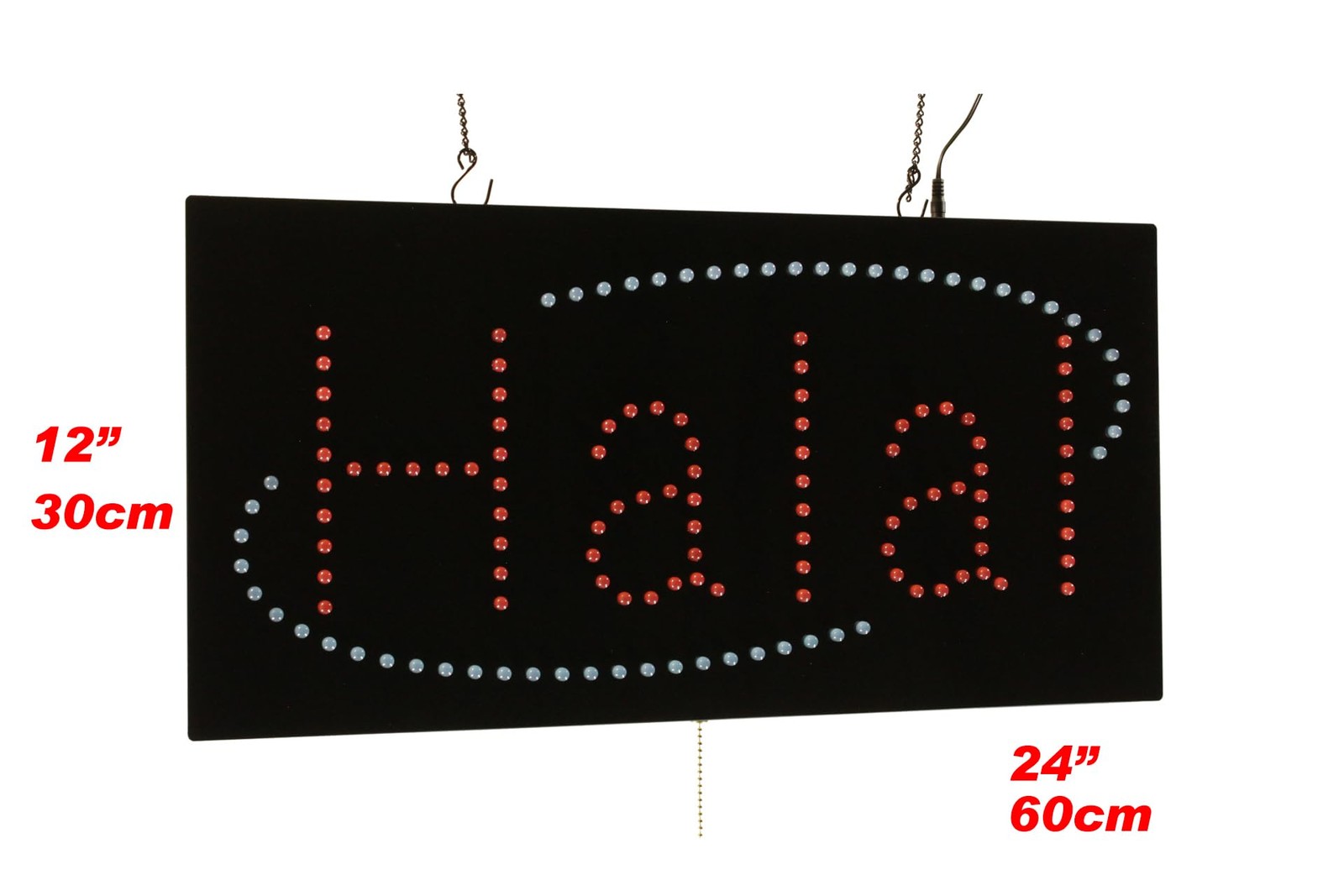 Halal Sign In English 24X12 60X30Cm Topking Led Neon Florescent Signage