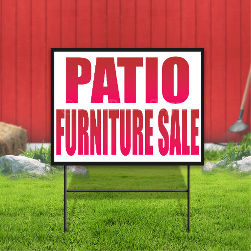 Patio Furniture Sale Coroplast Sign Plastic Indoor Outdoor Yard Sign